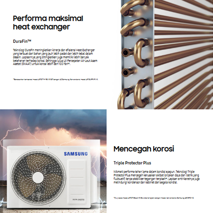 Samsung AC Split WindFree Lite 1 PK - AR10CYFAAWKNSE